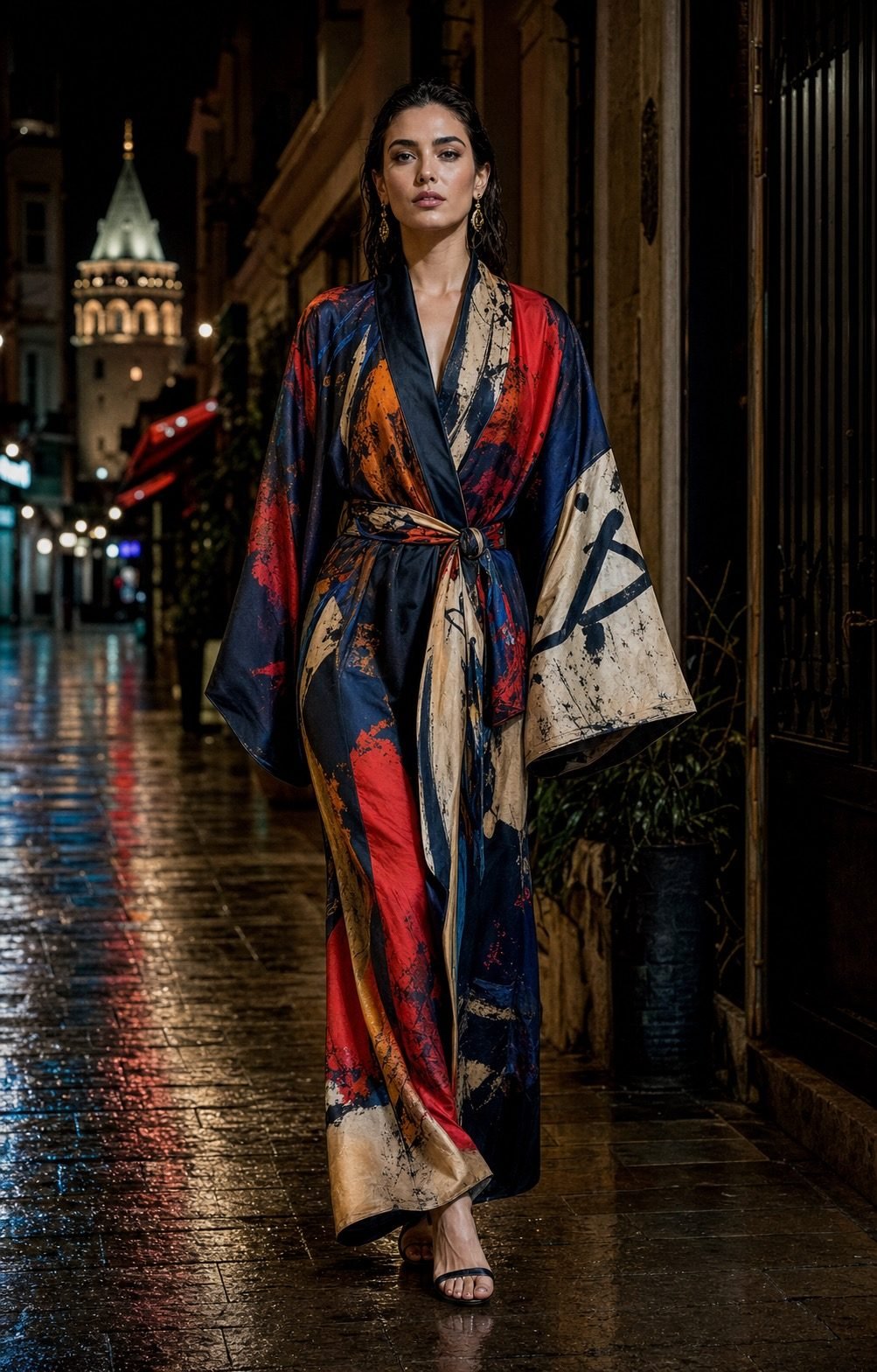Gece Şehri — el yapımı kimono, Atölye RA