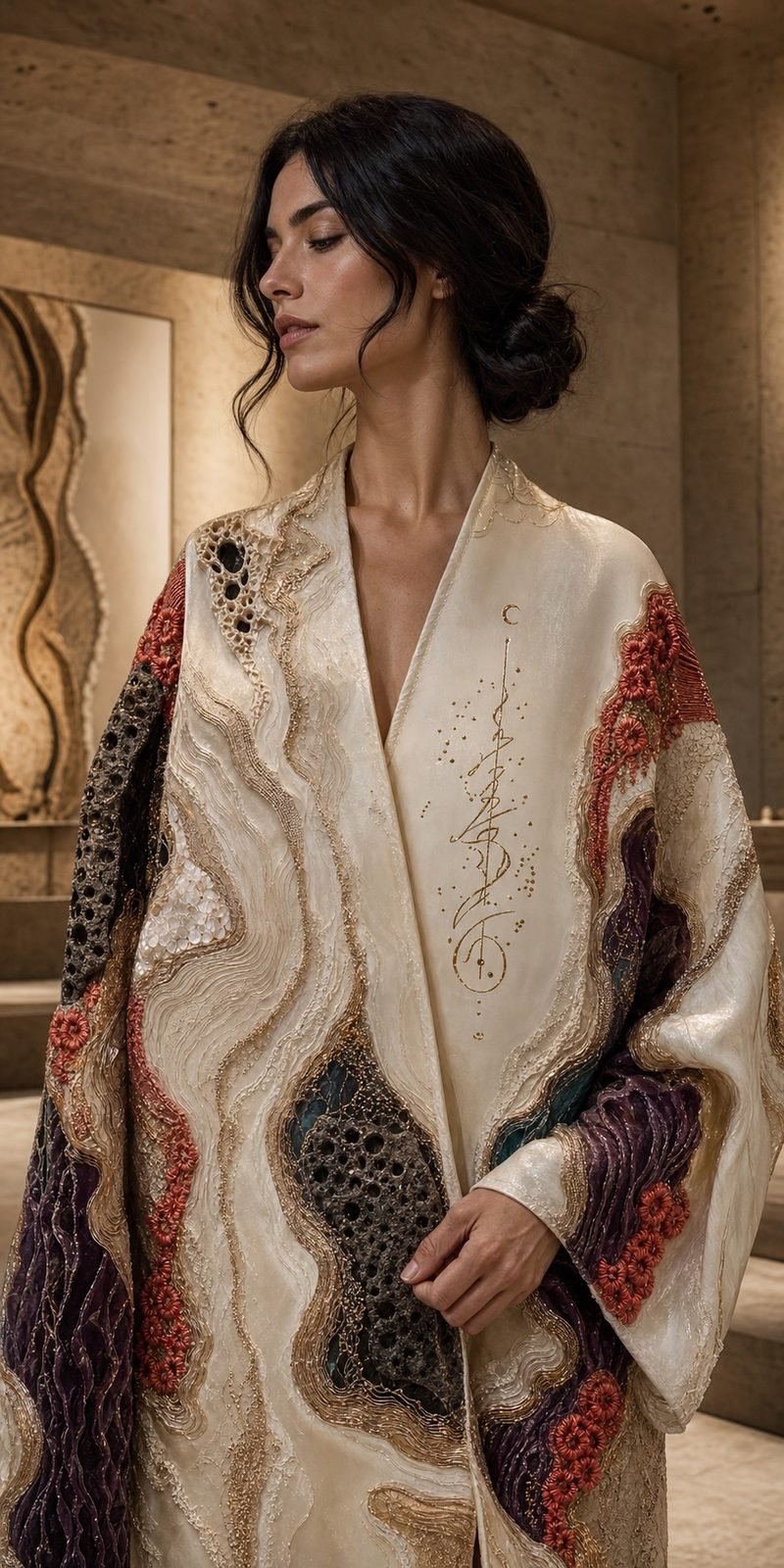 Mermer Doğuşu — el yapımı kimono, Atölye RA